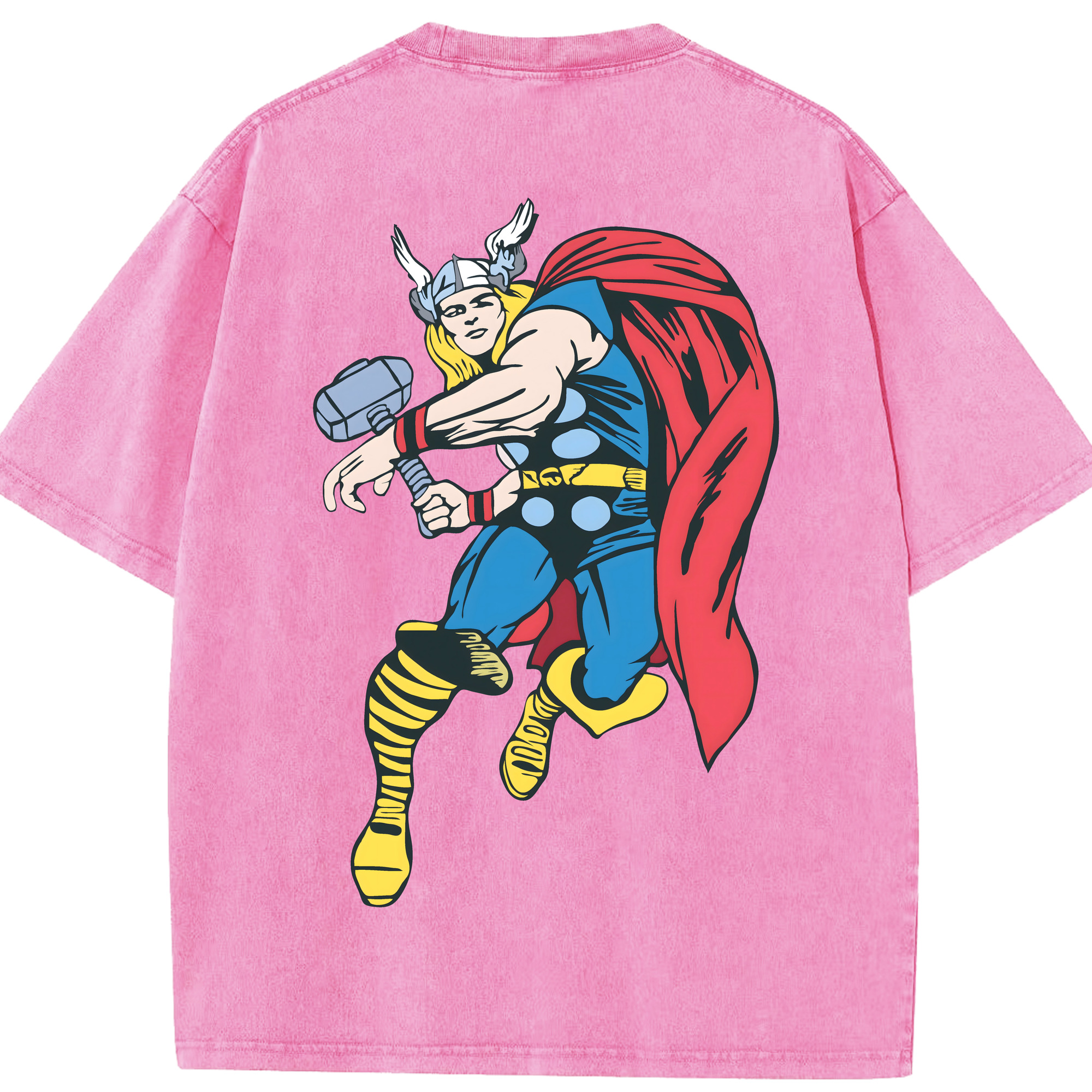 （画像用） アベンジャーズ The Avengers 綿100% ヴィンテージ風 半袖Tシャツ（背面プリント）